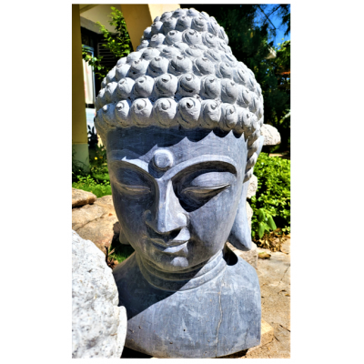 Cabeça de Buda 75cm (Calcário Azul) Cabeça de Buda 75cm (Calcário Azul)